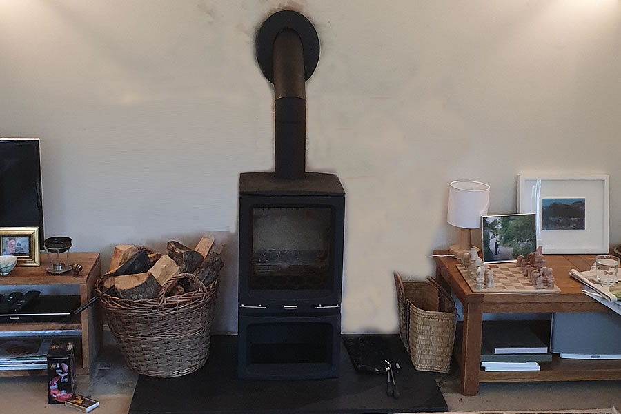 Wood burner installation inWeston-super-Mare